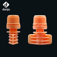 Bouchon à bec verseur orange multi-usage premium de 6 mm, anti-fuite, pour sachets de recharge de détergent liquide, shampoing et après-shampoing