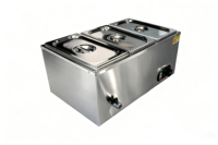 Bain-marie commercial en acier inoxydable de qualité alimentaire, table chauffante électrique pour buffet, idéal pour la restauration et les restaurants