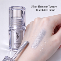 Fard à paupières liquide Shimmer Flash 01 Pearl Sparkle 3,5 ml, paillettes argentées, brillance nacrée, fard à paupières liquide longue tenue