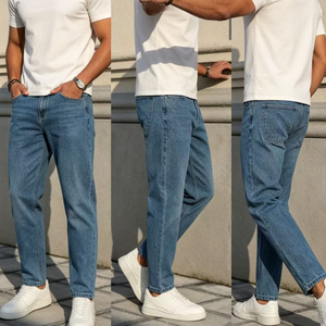 Men's Jeans 2025 Men's Jeans Cool Skinny <strong>Trousers</strong> Stretch Slim Den Pants Large Size Hip Hop <strong>Black</strong> Blue Casual Jogging Jeans for - Product Image 6