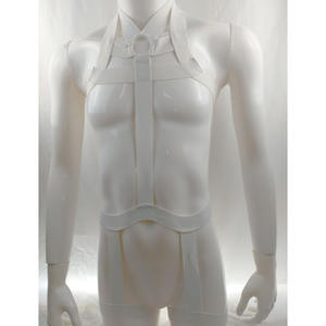 Ceinture <span class=keywords><strong>porte</strong></span>-jarretelles élastique en polyester gothique pour le corps et les fesses, lingerie sexy pour fête gay, ceinture de taille fendue pour les jambes - Product Image 5