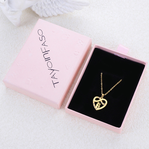 Collar con colgante de corazón chapado en oro 304 316 con circonita cúbica, joyería romántica para mujer, regalo de compromiso - Product Image 4