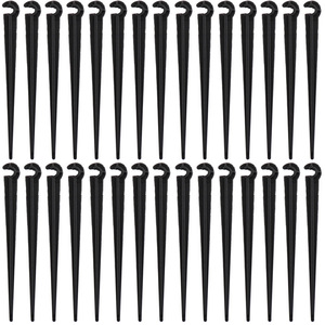 Soporte en Forma de C para Riego por Goteo, Conector de Suelo de PP Negro de 47 mm para Sistema de Riego de Jardín y Balcón - Product Image 1