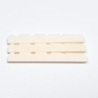 5 String Bass Bone Nut 45.8* 3 *67mm Slotted Top Nut Natural Bone Replacement Electric Bass Guitar Parts Durable Stable String