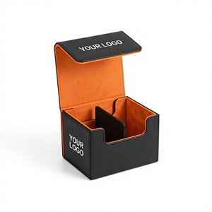 Caja de Cartas de Cuero PU Premium, Organizador de Almacenamiento Portátil Personalizable para Juegos de Mesa con Impresión a Todo Color - Product Image 2