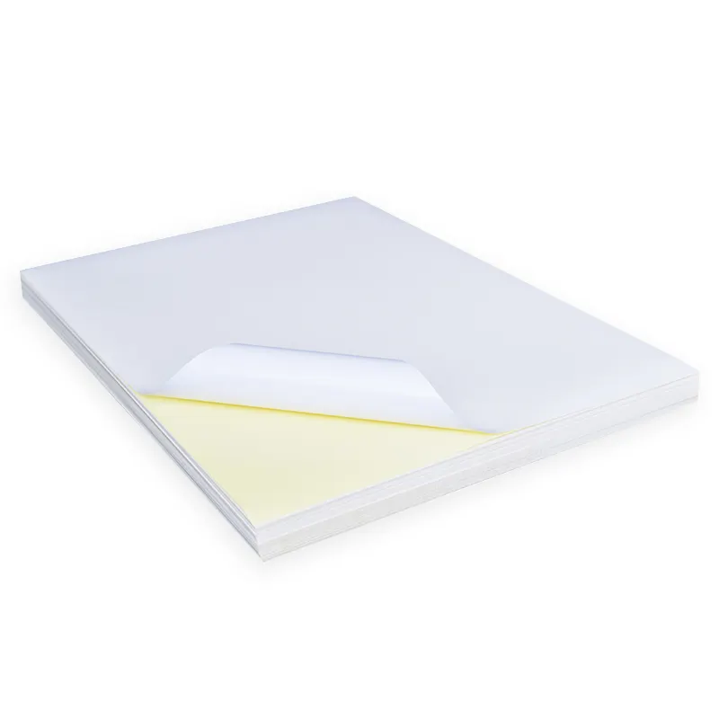 Оптовая продажа, белая глянцевая клейкая бумага А4 80 г/м2, прямая струйная печать, Виниловая наклейка, бумага, 500 листы