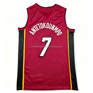 Maillot cousu Giannis Antetokounmpo pour hommes 2026 # Maillot de basket-ball rétro <span class=keywords><strong>Dwyane</strong></span> <span class=keywords><strong>Wade</strong></span> Bam Adebayo, taille S-2XL, 7 - Product Image 3