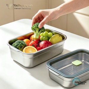 Boîte de conservation en titane pur avec couvercle rectangulaire hermétique, boîte de rangement pour réfrigérateur, boîte de pique-nique, boîte à lunch - Product Image 5