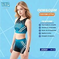 Robe de danse de cheerleading en spandex confortable, personnalisable, avec strass scintillants pour enfants – Meilleur rapport qualité-prix