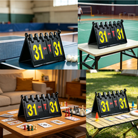 Tableau de scores portable de qualité professionnelle avec fonction Time Out et affichage numérique à 4 chiffres pour le sport