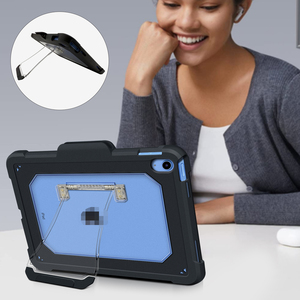 Funda con soporte de protección contra caídas para <span class=keywords><strong>R</strong></span> iPad 10th 11th A16 11 '3 en 1 Heavy Duty Rugged Tablet Cover - Product Image 5