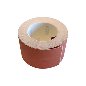 Rollos de Papel de Lija Abrasivo, Óxido de Aluminio Rojo, Duradero, Alta Dureza, Rollo de Papel de Lija OEM <span class=keywords><strong>para</strong></span> Pulir Metal, Grano 36 # -600 # - Product Image 3
