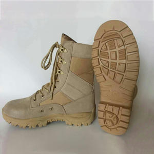 Cheville haute hommes bottes de Combat en plein air désert entraînement cuir noir vert bottes de sécurité tactique - Product Image 3