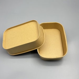 Bol à salade en papier kraft, impression de logo personnalisée, directement de l'usine, jetable, pour emballage alimentaire chaud et froid - Product Image 4