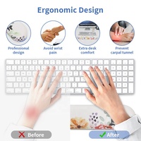 Tapis de souris ergonomique confortable en mousse à mémoire de forme, repose-poignet pour clavier, tapis de souris personnalisé pour jeux, pour ordinateur de bureau, ordinateur portable