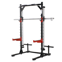 Soporte Simple para Sentadillas con Barra de Dominadas para Gimnasio en Casa, Estructura de Acero Resistente para Sentadillas y Press de Banca