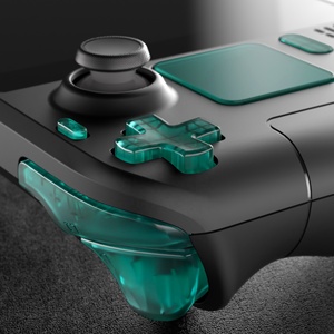 EXtremeRate - Juego Completo de Botones de Repuesto Transparentes en Verde Esmeralda para la Consola Portátil Steam Deck LCD - Product Image 4