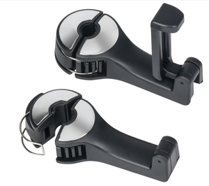 <strong>Car</strong> Interior ABS Seat Headrest <strong>Hook</strong> Hanger Bar Rear Row Storage Phone Holder Creative Multifunctional Hidden <strong>Car</strong> <strong>Hook</strong> - Product Image 1