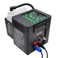 Machine à brouillard verticale professionnelle 1500W LED RGB DMX512 avec télécommande, effet jet CO2, hauteur de pulvérisation 5-7M, multi-angles
