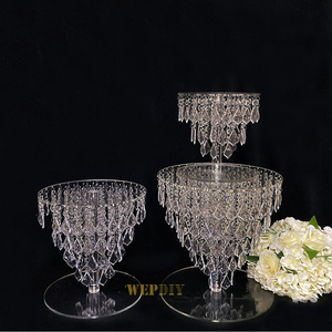 Acrylic Crystal Trong Suốt Bánh Khay Pastry Fondant Chiều Trà Snack Đứng - Product Image 6