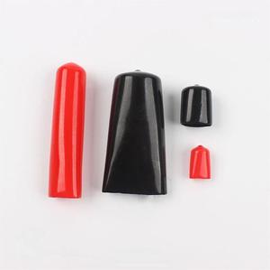 10pcs 22mm màu đỏ bên trong Dia Vinyl End Cap dây cáp ống ống bảo vệ Bìa - Product Image 4