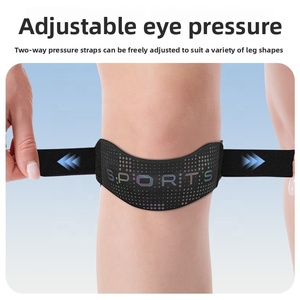 Genouillère de sport <span class=keywords><strong>professionnelle</strong></span> avec logo personnalisé pour la course, le cyclisme et les sports de plein air – Protection du ménisque, fine et flexible - Product Image 3