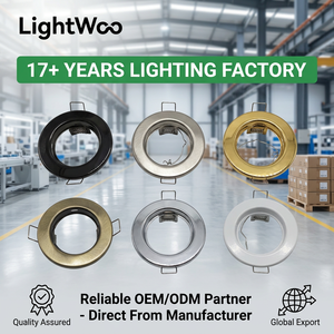 Carcasa Empotrable para Downlight GU10, Marco Redondo Metálico para Foco MR16, Foco LED GU10 para Supermercados y Centros Comerciales, Garantía Comercial, MOQ - Product Image 1