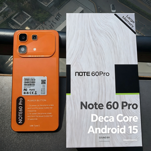 Teléfono inteligente 5G Note60 Pro 12GB+512GB, doble tarjeta SIM, doble modo de espera, reconocimiento facial y de huellas dactilares, cámara. - Product Image 3