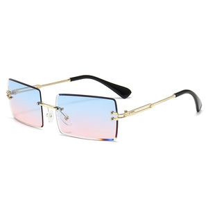 Gafas <span class=keywords><strong>de</strong></span> Sol Serie Océano <span class=keywords><strong>de</strong></span> Moda Europea y Americana con un Diseño Colorido sin <span class=keywords><strong>Marco</strong></span> y un Cómodo <span class=keywords><strong>Marco</strong></span> <span class=keywords><strong>de</strong></span> Metal - Product Image 6