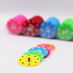 Jetons de poker Texas Hold'em personnalisés de 39 mm avec logo imprimé UV pour le mahjong et les jeux de société - Product Image 3