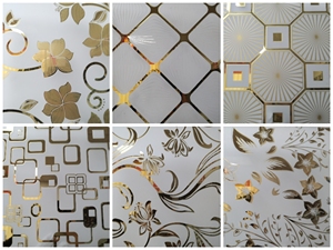 Màu/trang trí/lớp phủ titan bạc vàng gương kính chất lượng cao khác nhau loại axit sâu khắc/nghệ thuật 3mm 4mm phẳng rắn - Product Image 6