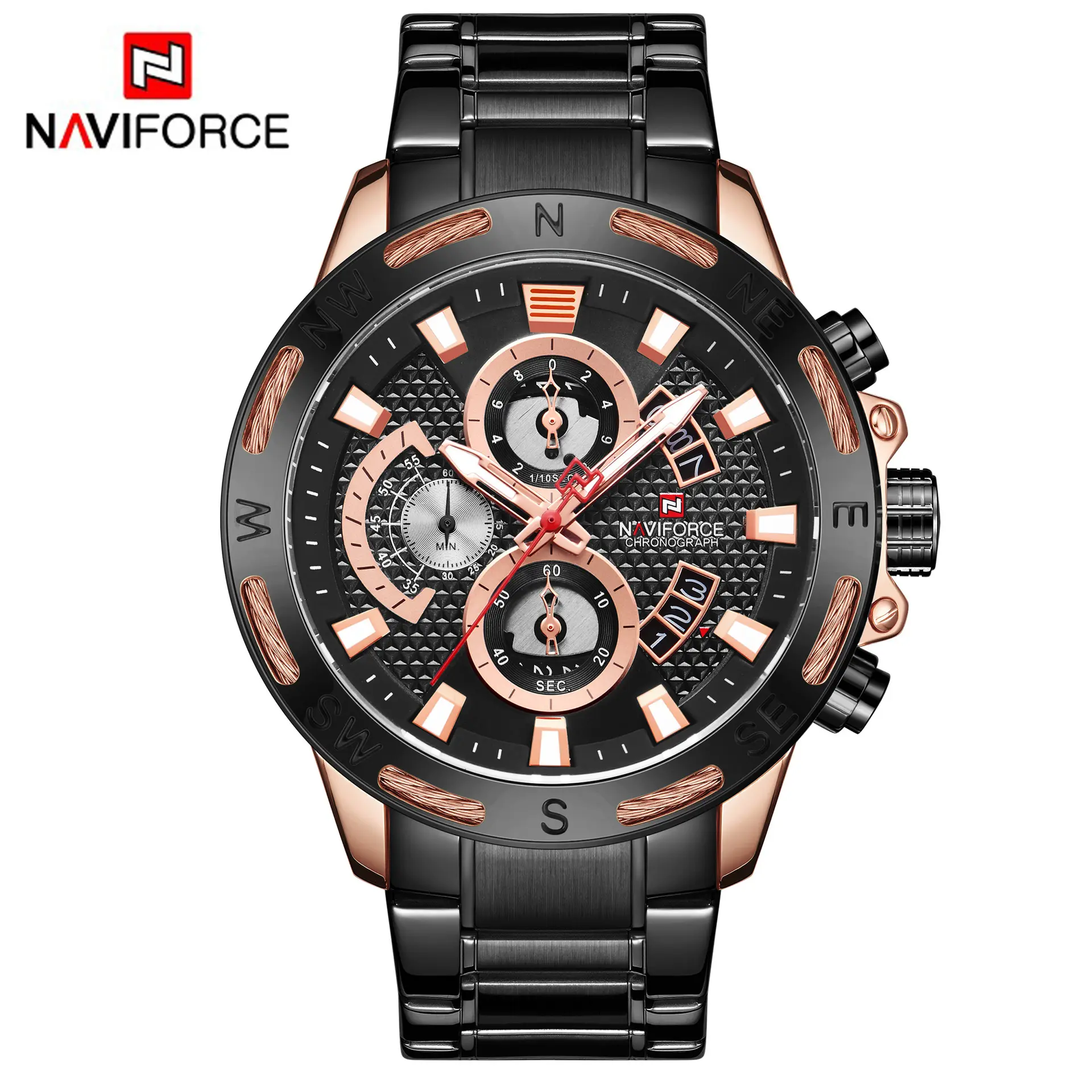 NAVIFORCE 9165 Fashion Creative Men's Watch Waterproof watch stainless steel Relogio