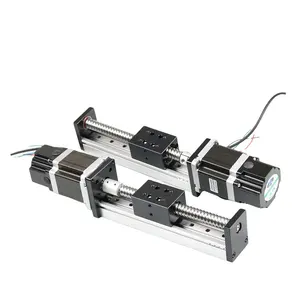 Jkongmotor nema 11 14 17 23 24 34 step motor with 100-3900mm Stroke Belt Drive Linear Guide Rail For Stepper Motor Motion System