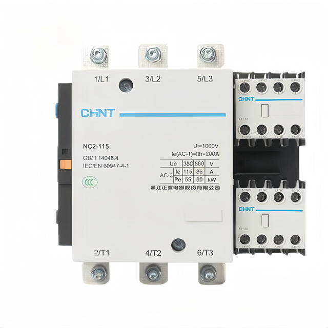 CHINT NC2 Series 3P AC Contactor NC2-115 110V/127V/220V/380V CCC Certified 2-Year Warranty 115A Rated Current