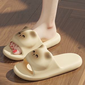 Pantuflas Ecológicas Coreanas de Punta Abierta, Ligeras, para Interiores, con Suela de PVC, Entresuela de Microfibra, Parte Superior de Tela Elástica, Antiolor - Product Image 3