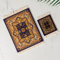 Sous-verre de style tapis persan personnalisé, disponible en super grand, petit et mini, pour tasses et thé