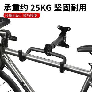 Soporte de pared para bicicletas con doble gancho, ajustable, de metal, para almacenamiento de bicicletas en interiores, para garaje o uso doméstico. - Product Image 4