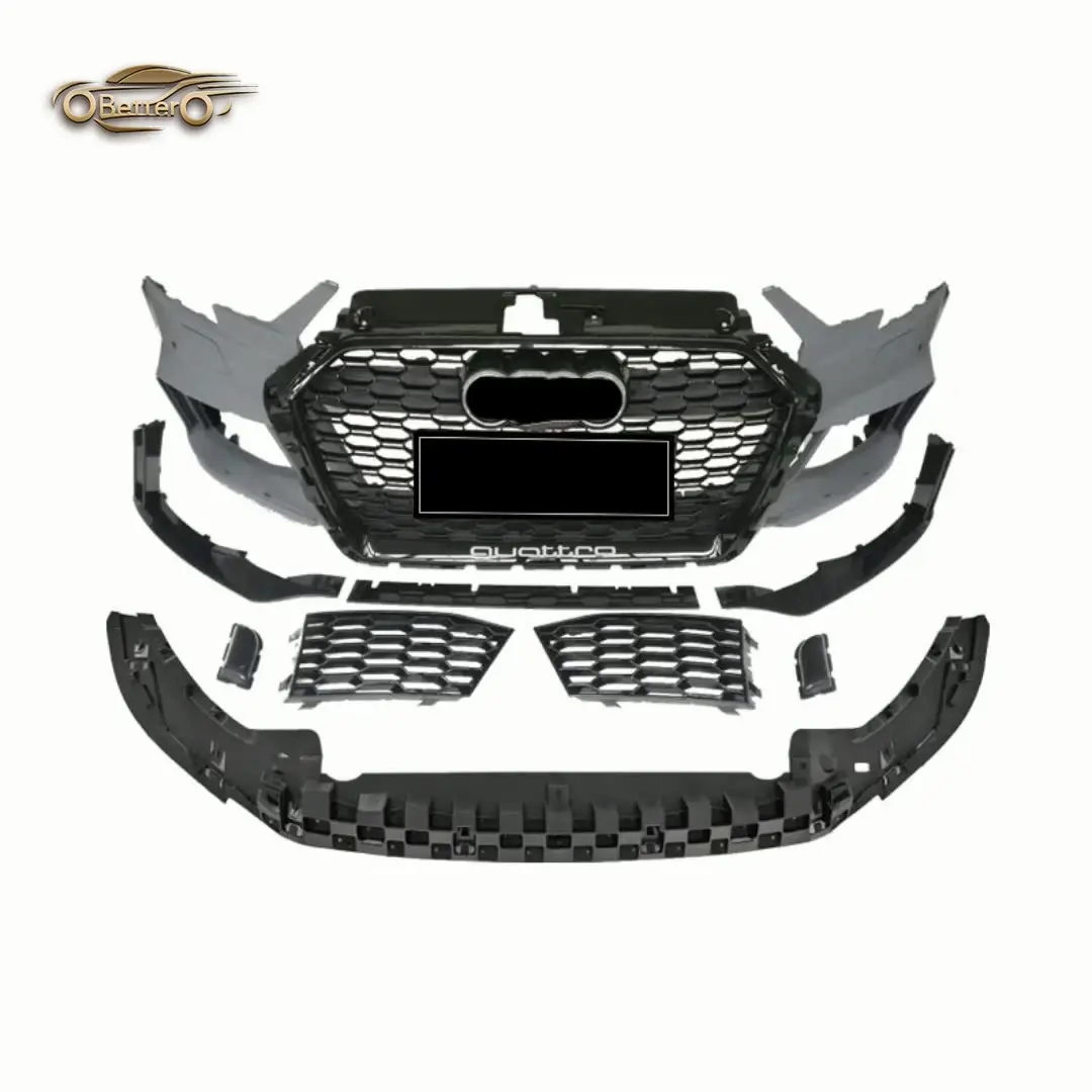 BETTER Factory Price Car body kit For Audi A3 S3 2014-2020 Upgrade RS3 Style Front bumper Grille