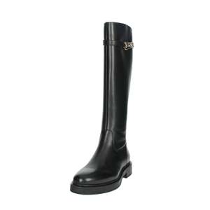 Bottines noires pour femmes, hauteur genou, style tendance 908 - Product Image 6