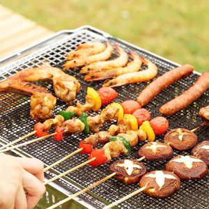 2024 Non-stick Rotisserie 40*33CM BBQ <b>Mesh</b> <b>Grill</b> Mat Reusable BBQ <b>Grill</b> <b>Mesh</b> Mat - Product Image 5