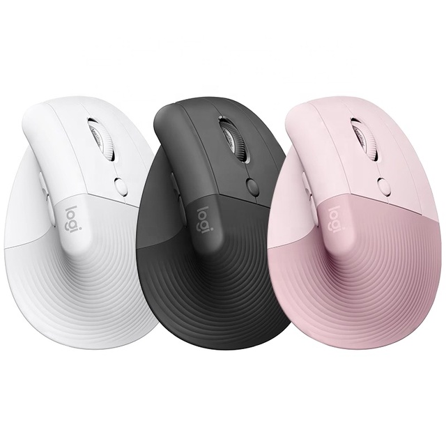 For Logitech Lift Ergonomics Vertical Pink Wireless for Mouse with Silent Technology and Laptop Bolt Receiver