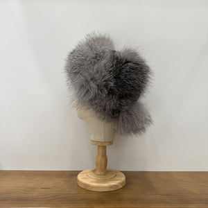 <span class=keywords><strong>Sombrero</strong></span> de piel de zorro para hombre y mujer de invierno, <span class=keywords><strong>sombrero</strong></span> de <span class=keywords><strong>paja</strong></span> de cuero, <span class=keywords><strong>sombrero</strong></span> cálido de felpa - Product Image 2