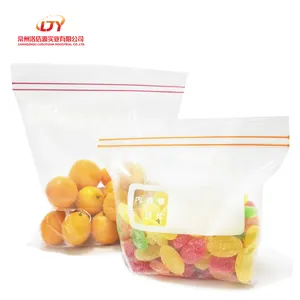 LJY Freezer Storage Bags Quart Size 50Count Reusable Thick Food Storage Bags Double Zippered Bags For Snack And Meals