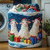 Panier à linge matelassé festif avec poignée, articles ménagers, impression numérique, directement du fabricant, vente en gros