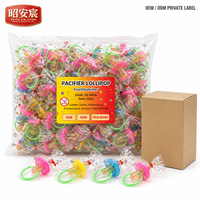 Wholesale Glucose Pacifier Lollipops Hard Candy 50 Count Individually Wrapped Fruit Flavored Bracelet Ring Gift Bag