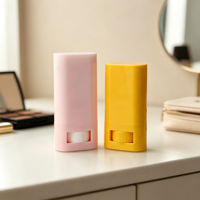 Tube de parfum solide en plastique PP personnalisé 20g 30g pour emballage cosmétique, déodorant et baume corporel, avec mécanisme rotatif