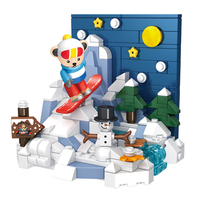 Inbrixx, 227 Uds., oso de peluche, modelo de bloques de construcción, juguete para niños de 5 a 7 años, autorización genuina, gran colección de regalos