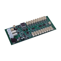 Placa de Control Inteligente para Casilleros de 18 Canales, Placa de Control para Cerraduras Magnéticas, Comunicación RS485, Entrada de CC 24V