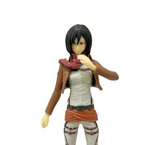 16CM <span class=keywords><strong>Shingeki</strong></span> <span class=keywords><strong>No</strong></span> <span class=keywords><strong>Kyojin</strong></span> Mikasa Anime figura modelo muñeca dibujos animados Anime PVC figura de juguete estatuas - Product Image 2