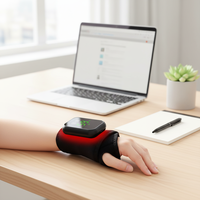 YIJIAN Masseur de poignet rechargeable fiable et stable avec 5 niveaux de température réglables, 3 niveaux de pression, ajustement 360°